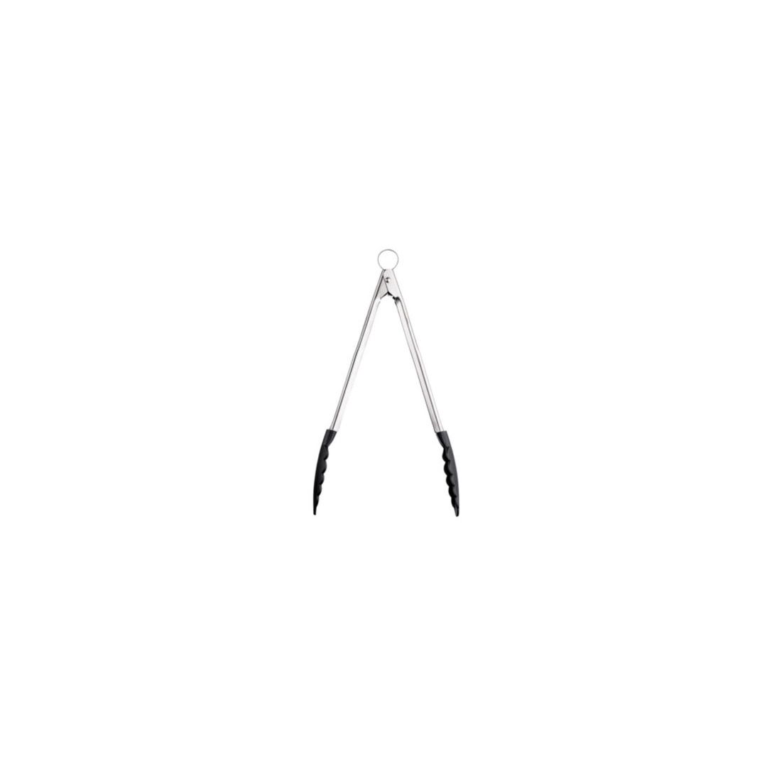 16" Stainless Steel Locking Tongs with Nylon Ends