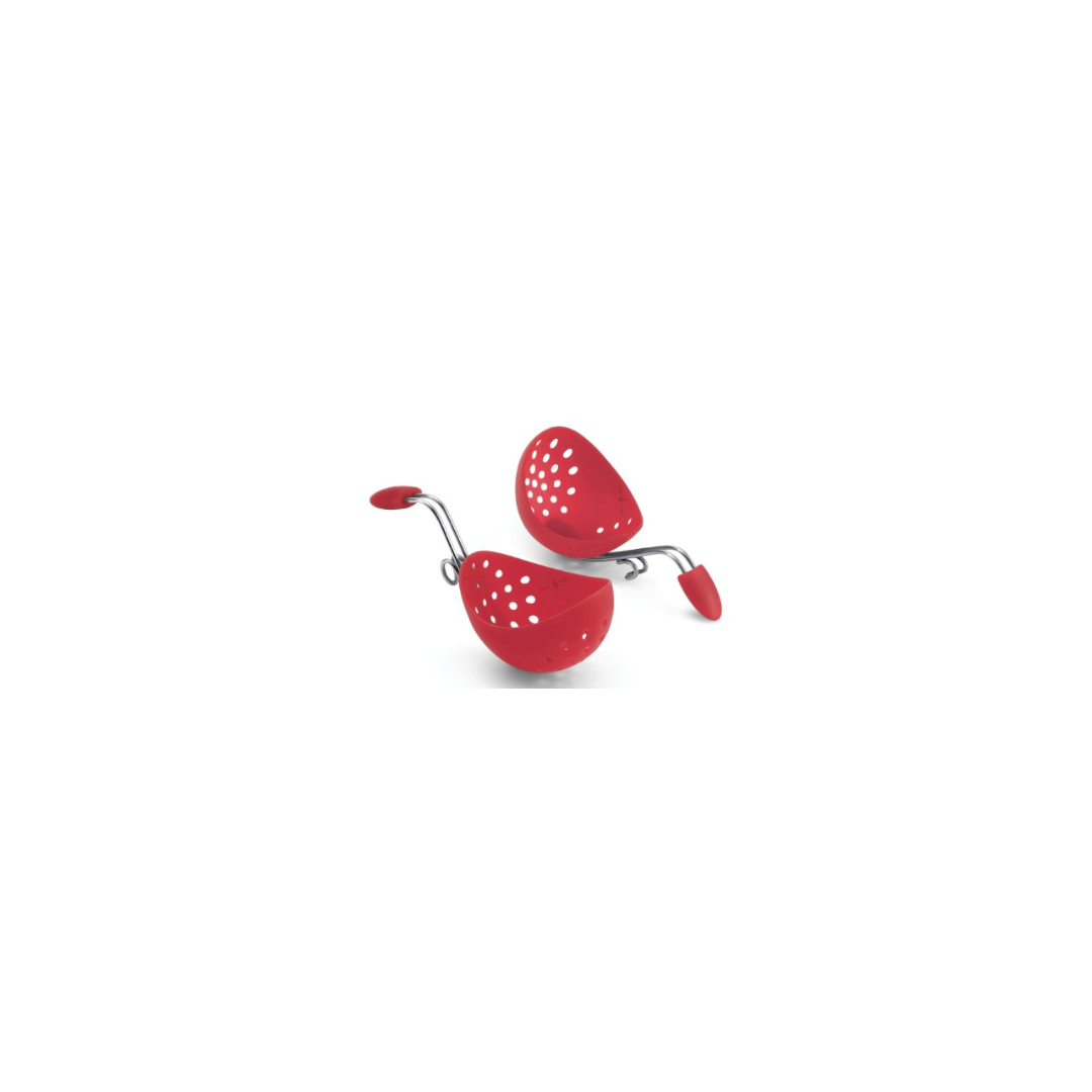 Ensemble de deux pocheuses à oeuf en silicone