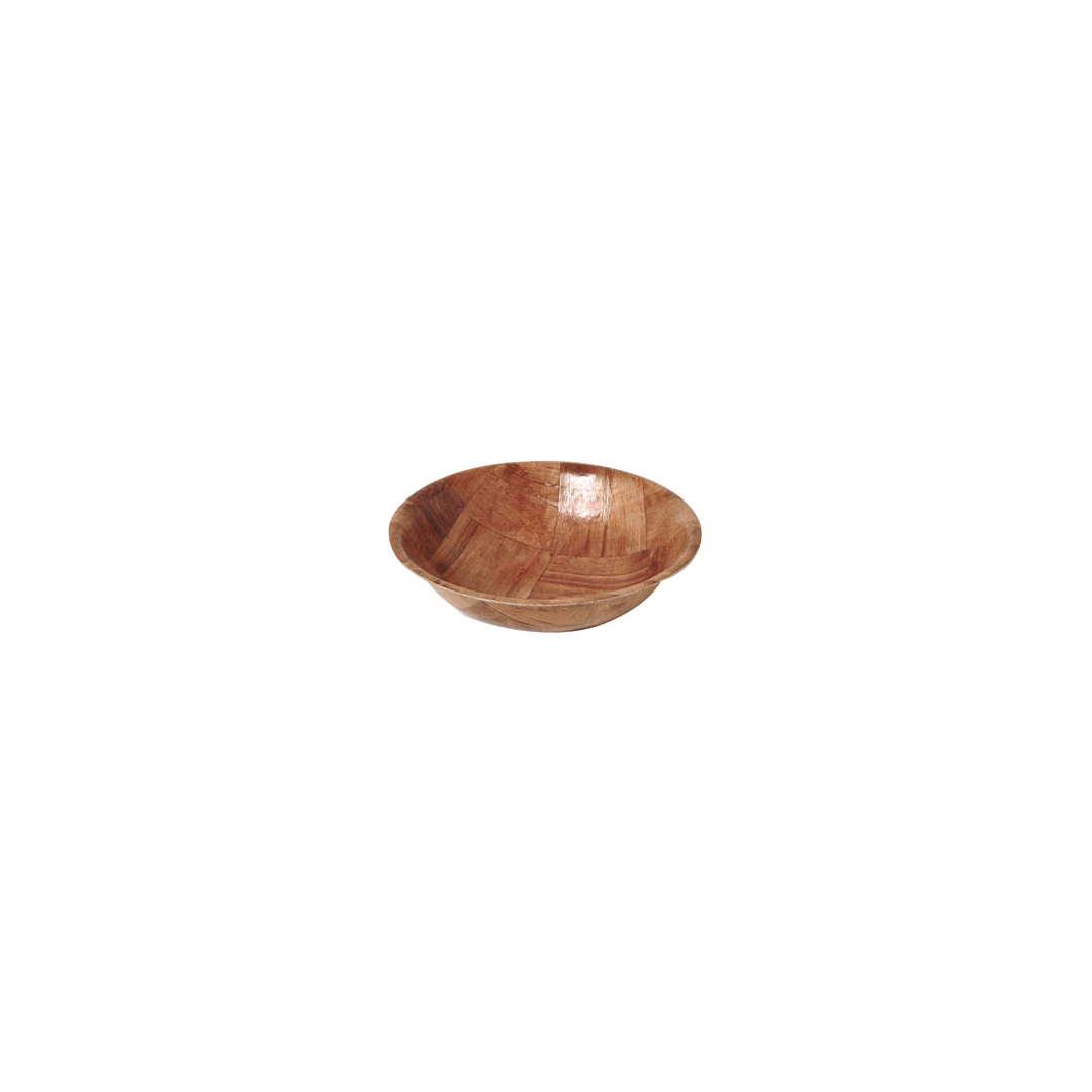 Bol de service en placage de bois 6"