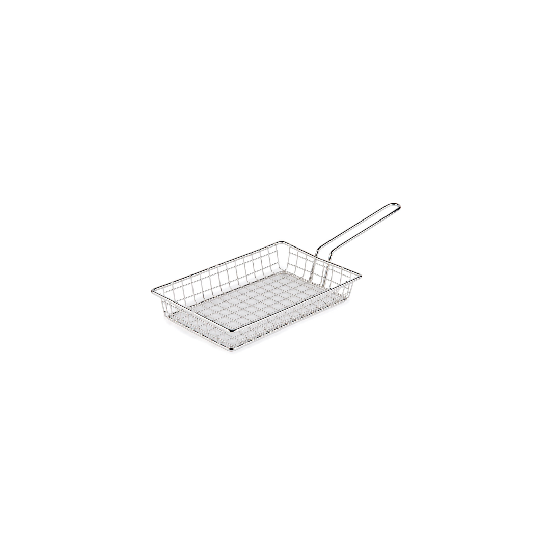 Panier en acier inoxydable rectangulaire 9,5" x 6"
