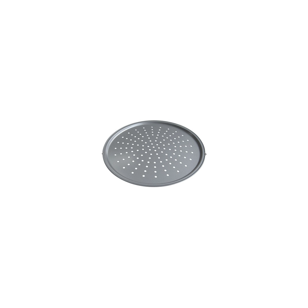 Tôle à pizza perforée en acier aluminisé 14"