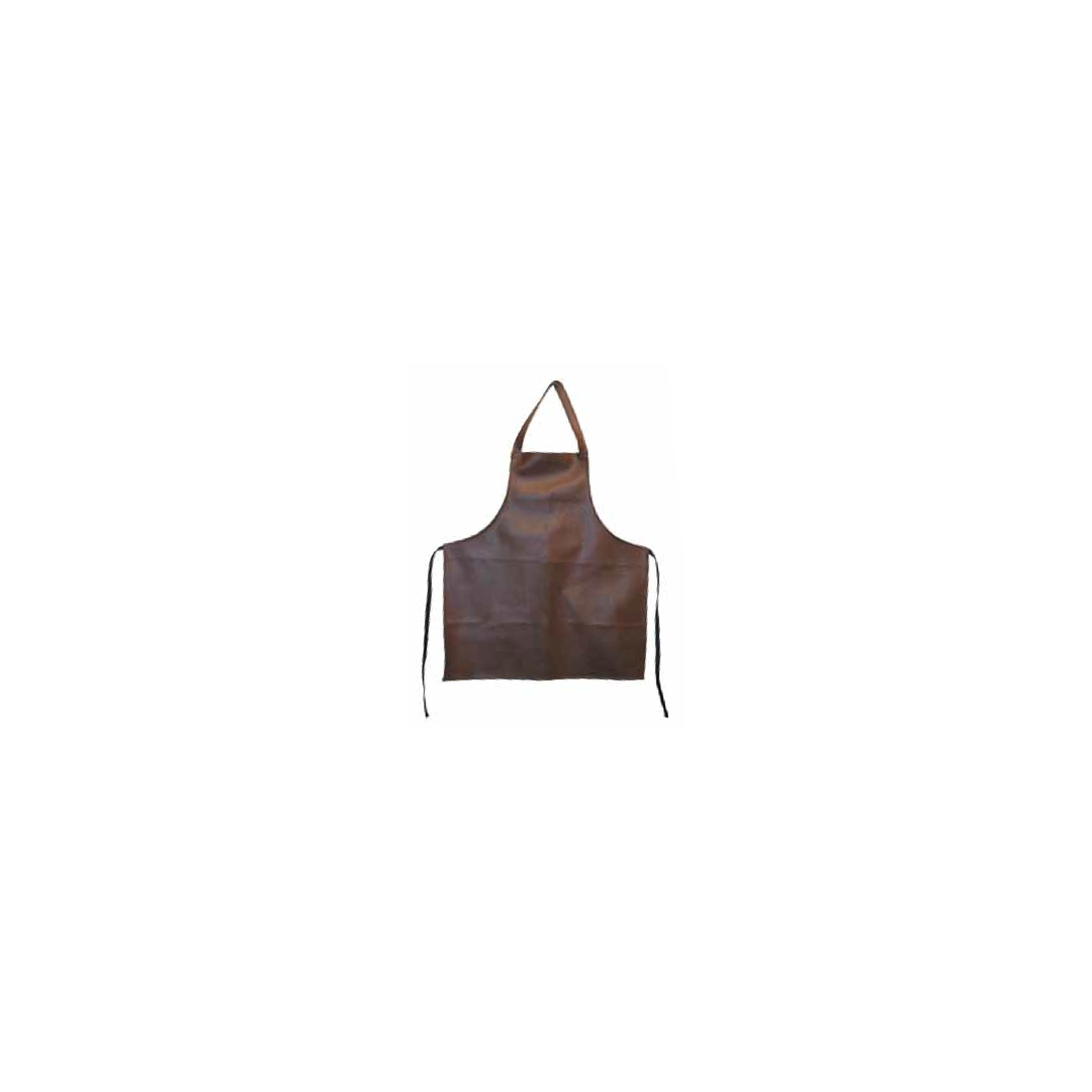Vinyl Bib Apron - Brown