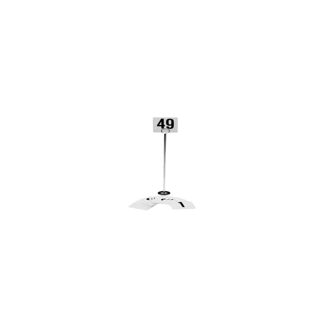 12" Chrome-Plated Steel Table Number Holder