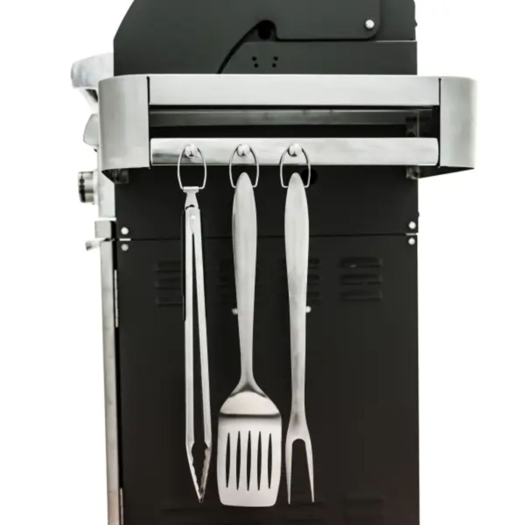 Ensemble spatule à tourner, fourchette à viande et pinces en acier inoxydable