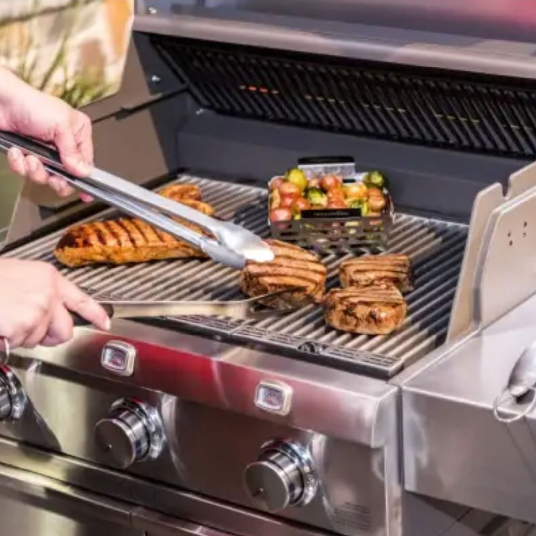 Ensemble spatule à tourner, fourchette à viande et pinces en acier inoxydable