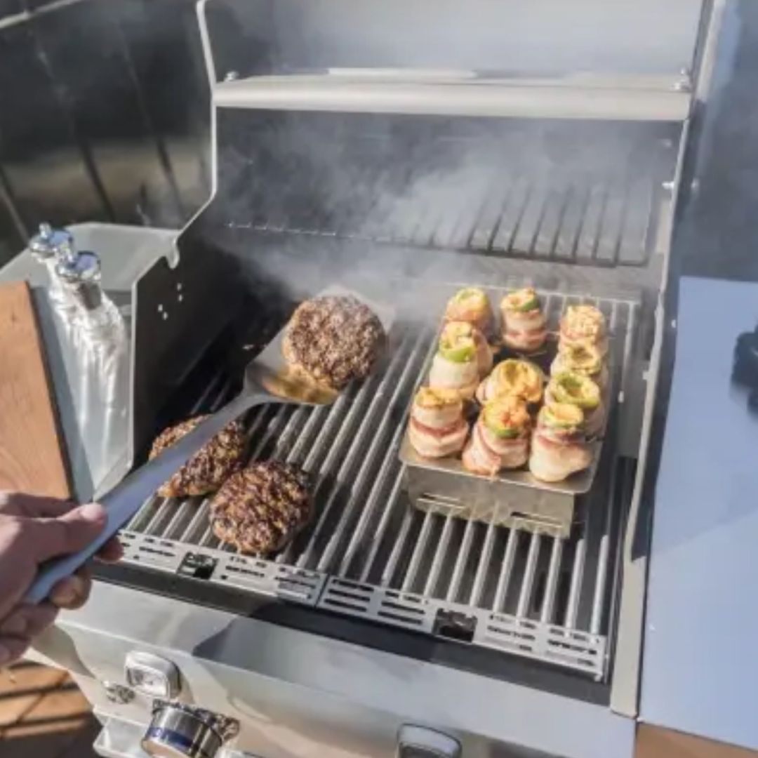 Ensemble spatule à tourner, fourchette à viande et pinces en acier inoxydable