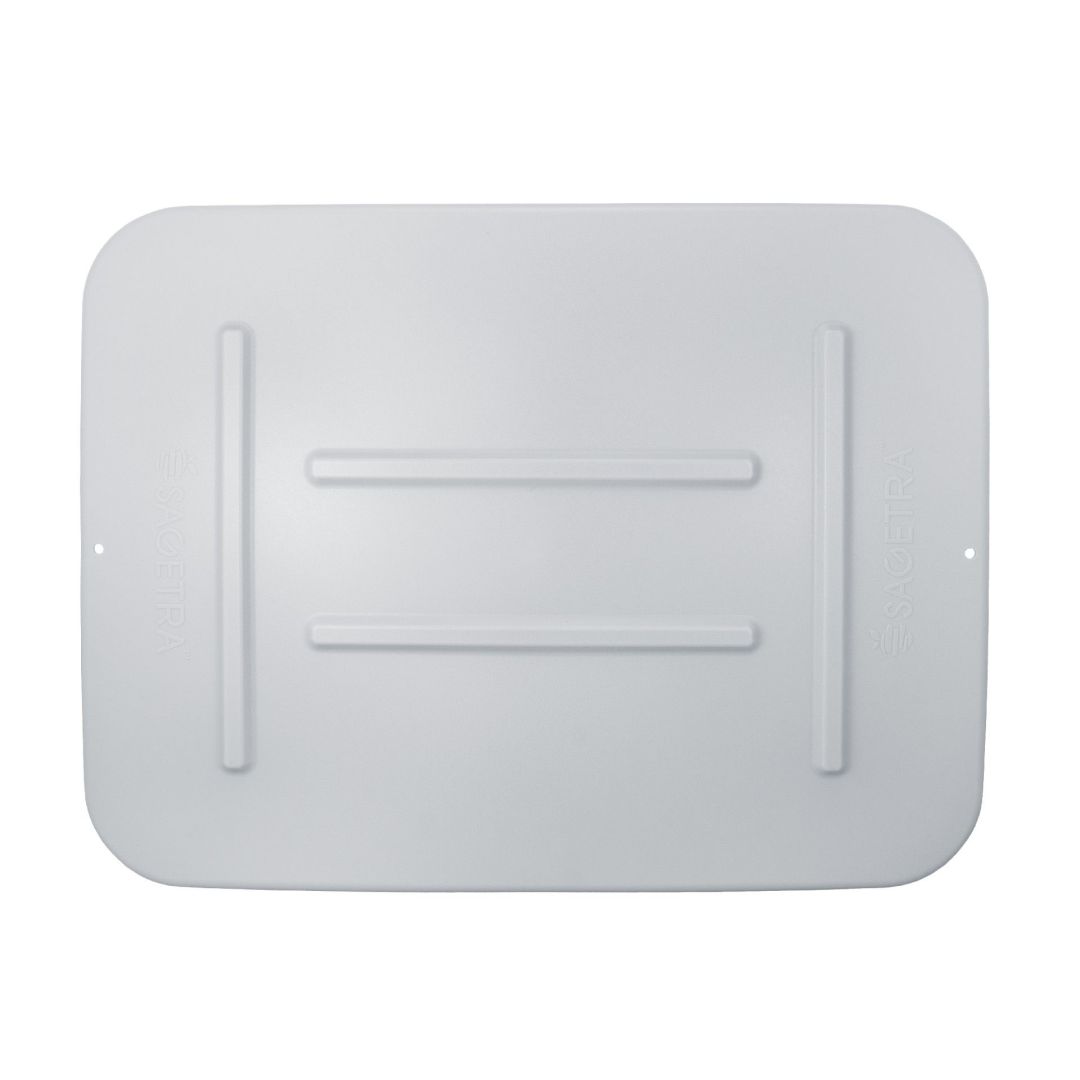 Couvercle pour bac tout usage gris 20"x15"x5" (paquet de 2)