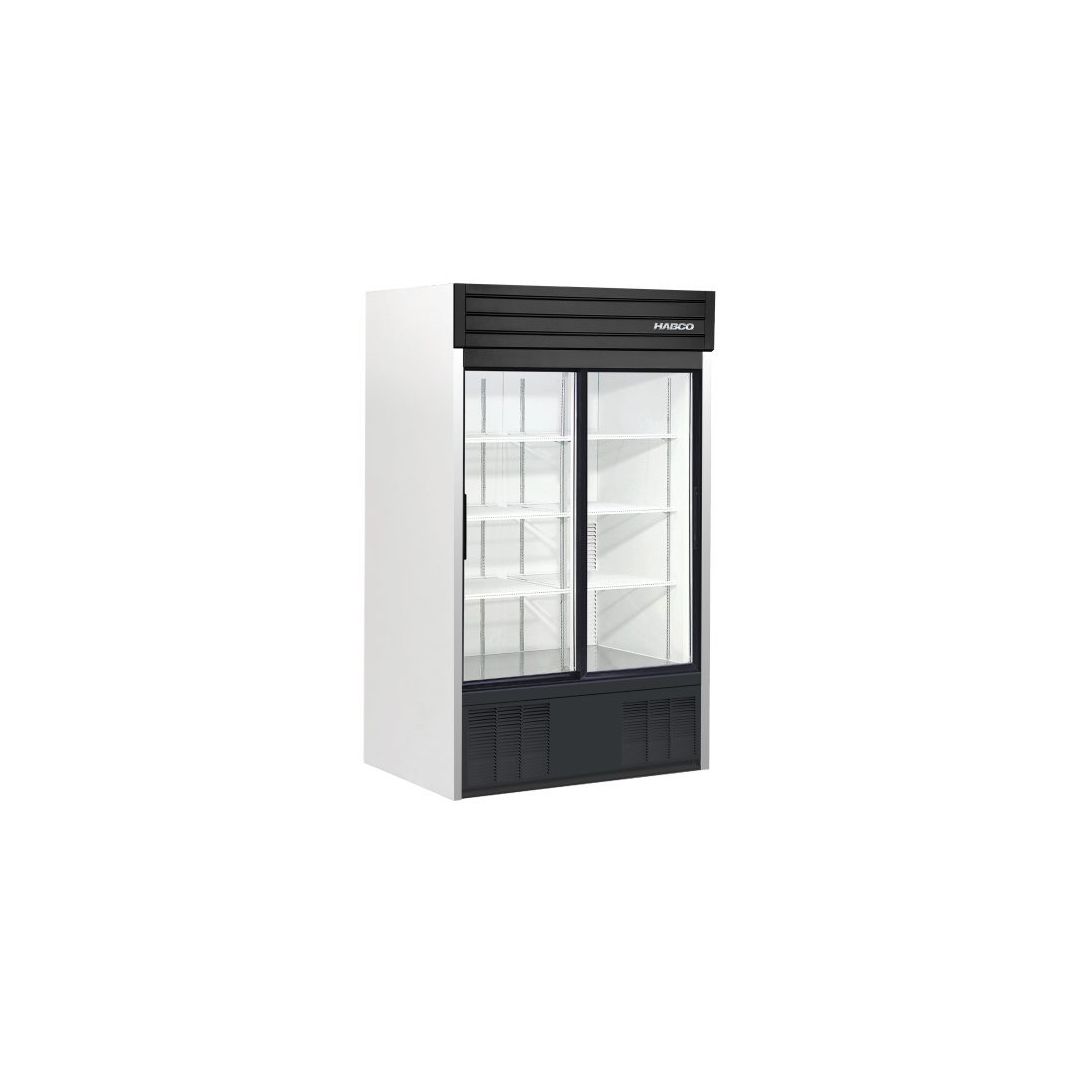 Réfrigérateur 2 portes vitrées coulissantes - 47,5"