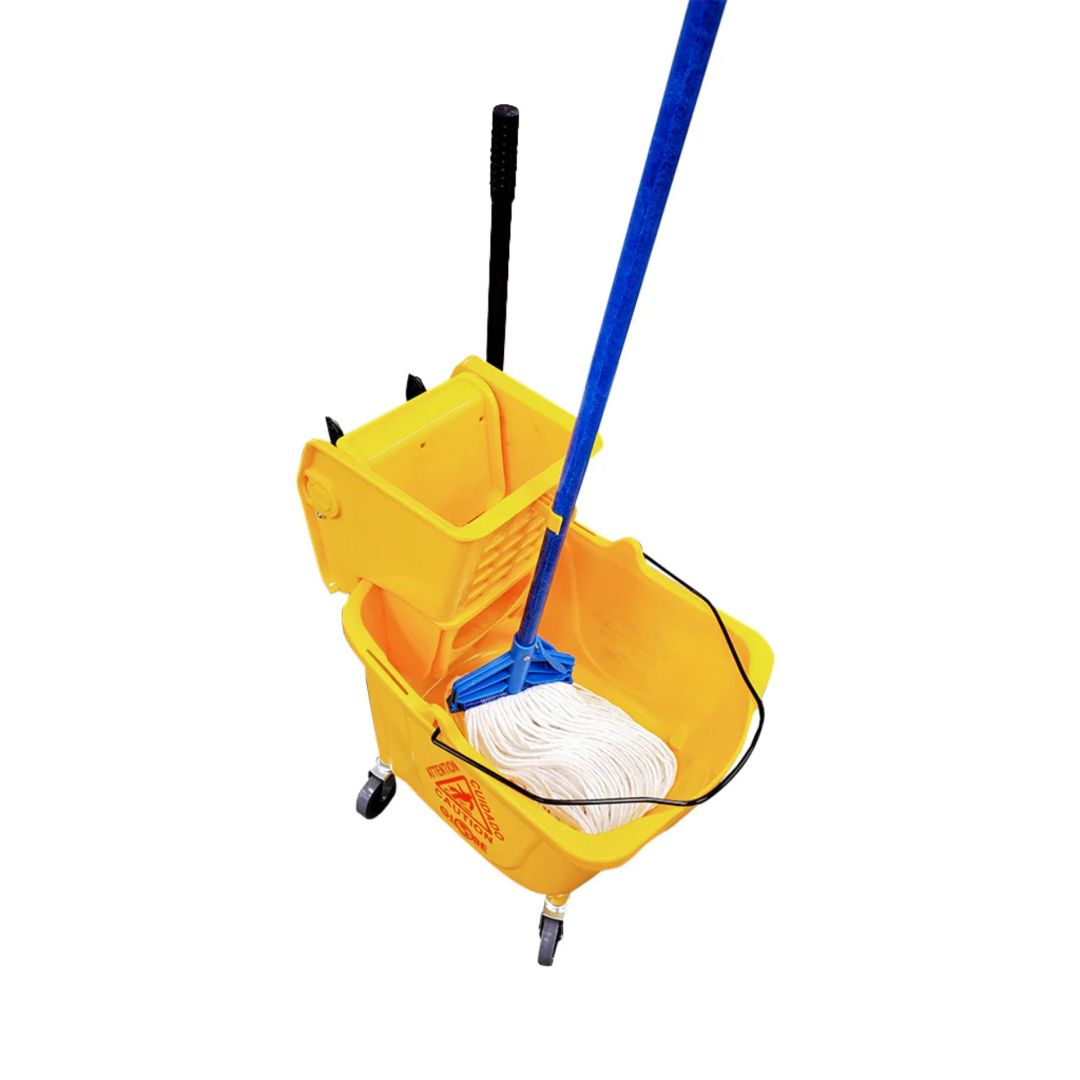 Ensemble seau et essoreuse 35 L - jaune