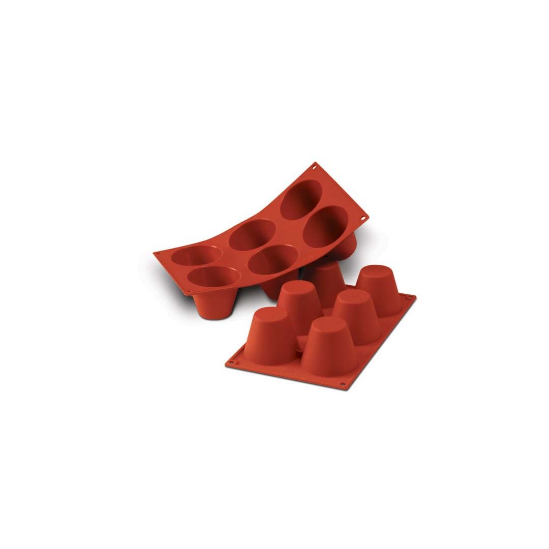 Moule en silicone à six cavités - Muffins 165 ml
