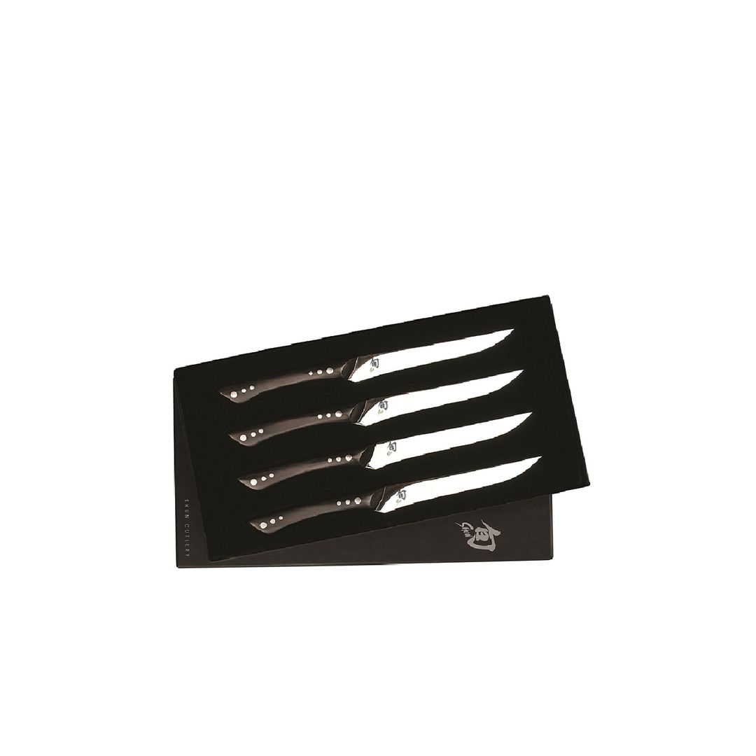 Ensemble de quatre couteaux à steak - Bois de pakka