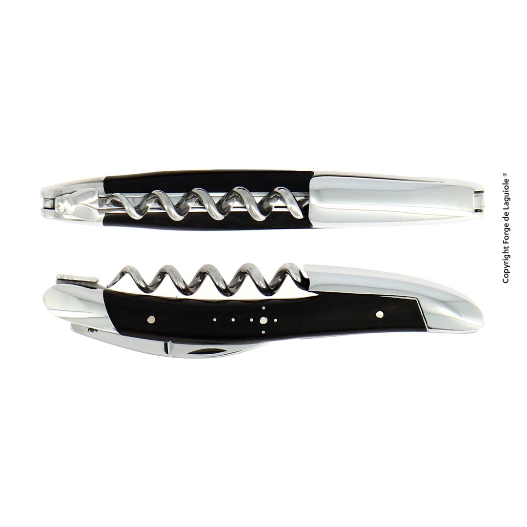 Sommelier Knife w/ Leather Case - Ebony Black