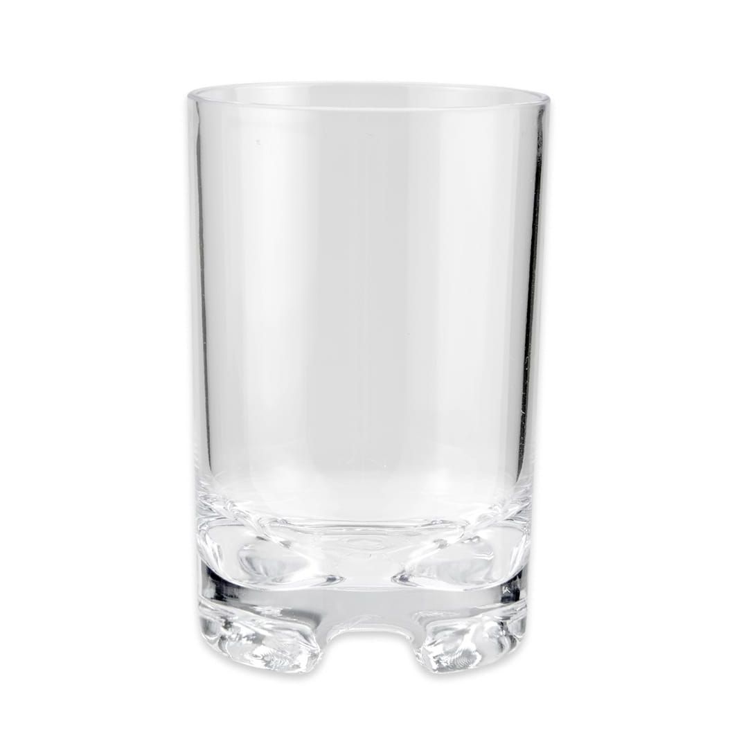 12 oz. Rocks Clear plastic glass- Roc N' Roll