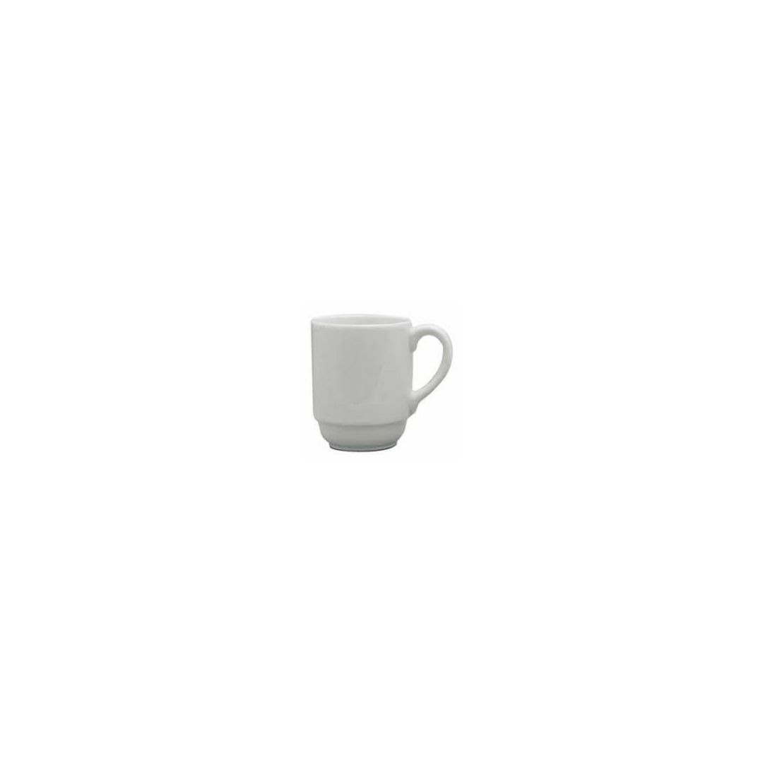 Mug empilable en porcelaine 10 oz - Blanco