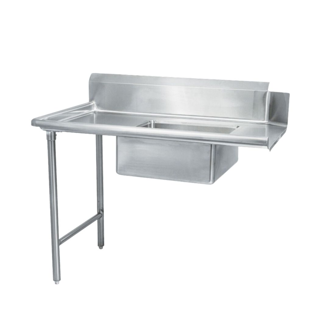 Table à vaisselle souillée en acier inoxydable à gauche du lave-vaisselle 30" x 72" 