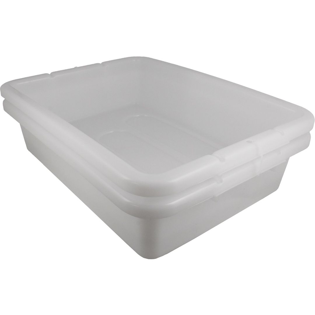 Bac tout usage 20" x 15" x 5" - Blanc (2/pqt)