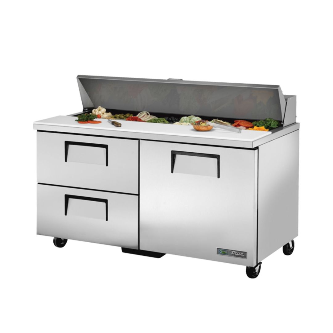 Refrigerated salad preparation table 60''
