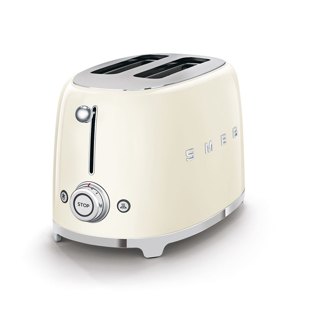 Grille-pain deux tranches 950W - Crème