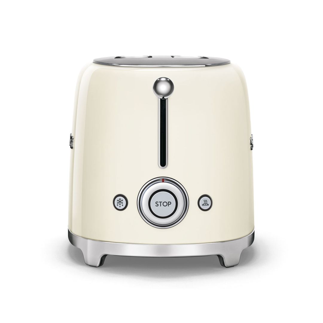 Grille-pain deux tranches 950W - Crème