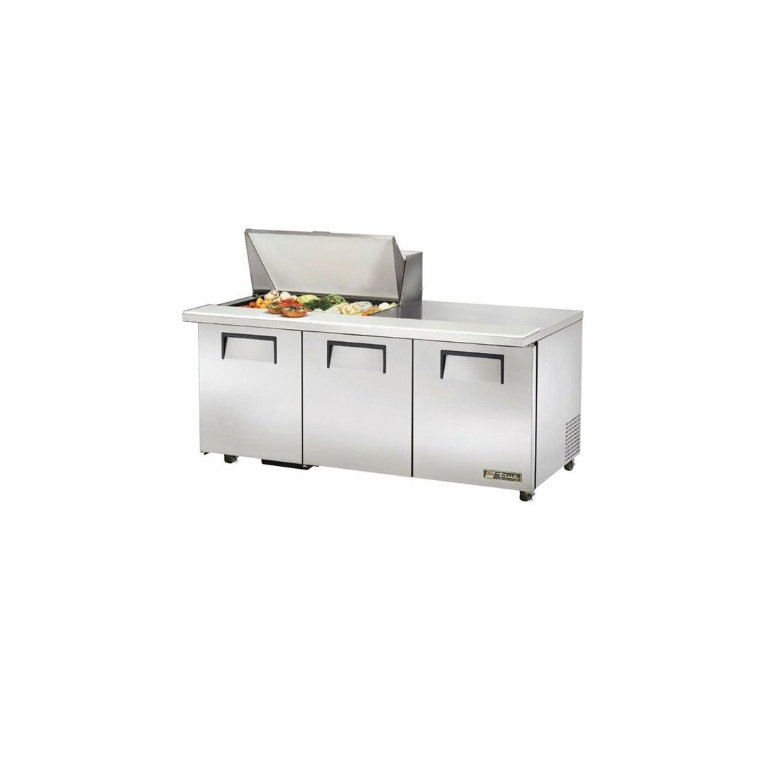 Table de préparation à salade réfrigérée 72" - 8 bacs