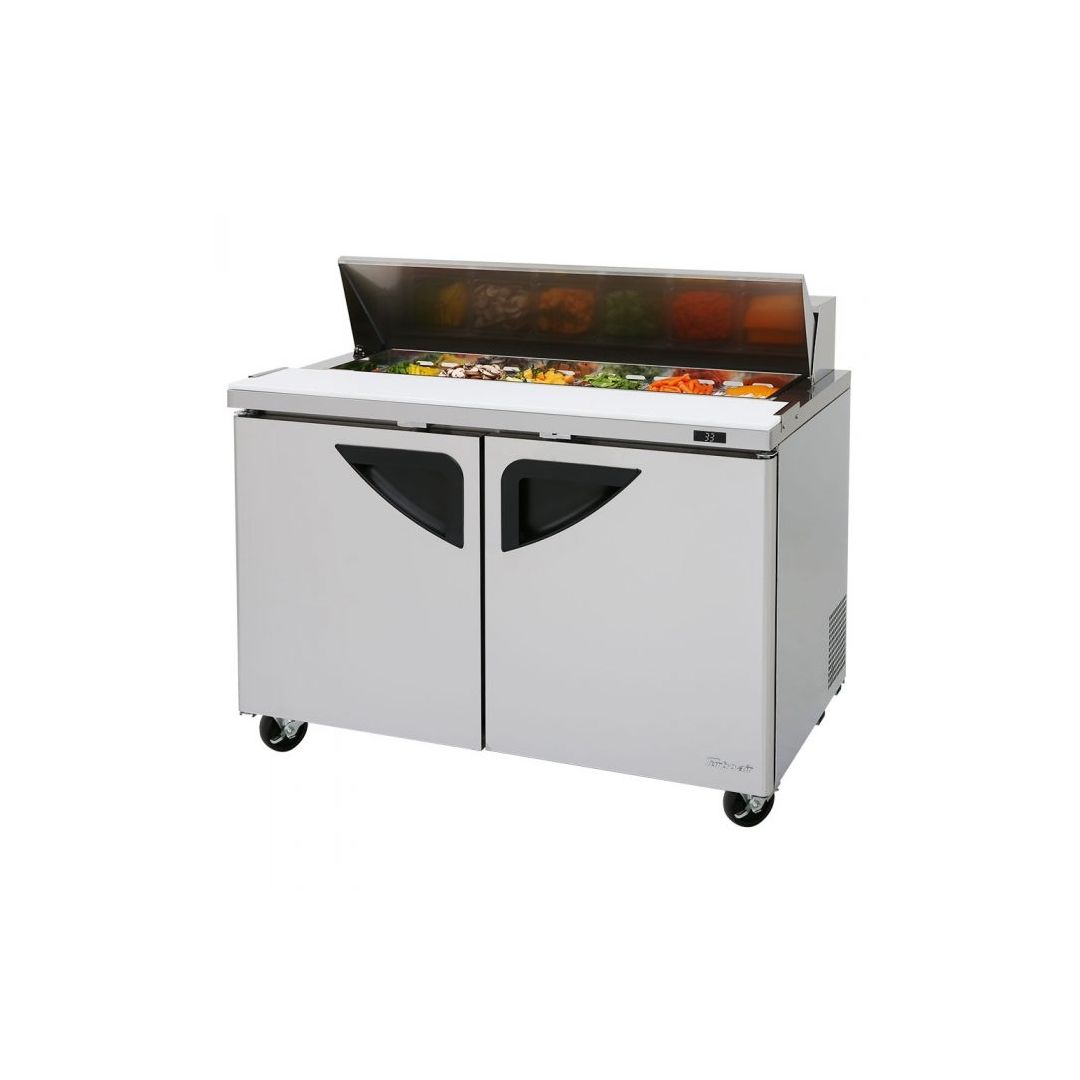 Table de préparation à salade réfrigérée 48" - 12 bacs