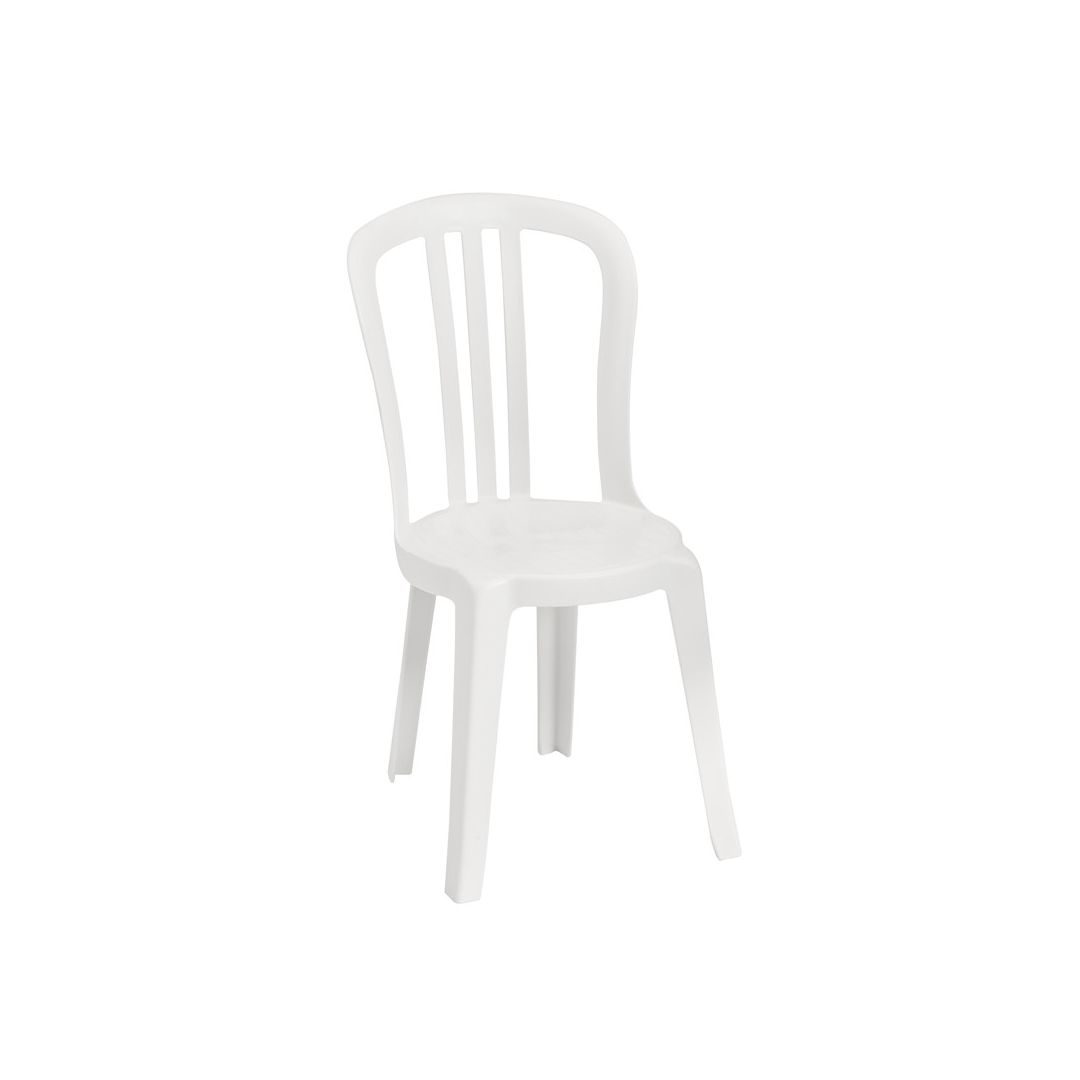 Chaise en résine Bistro Miami - Blanc