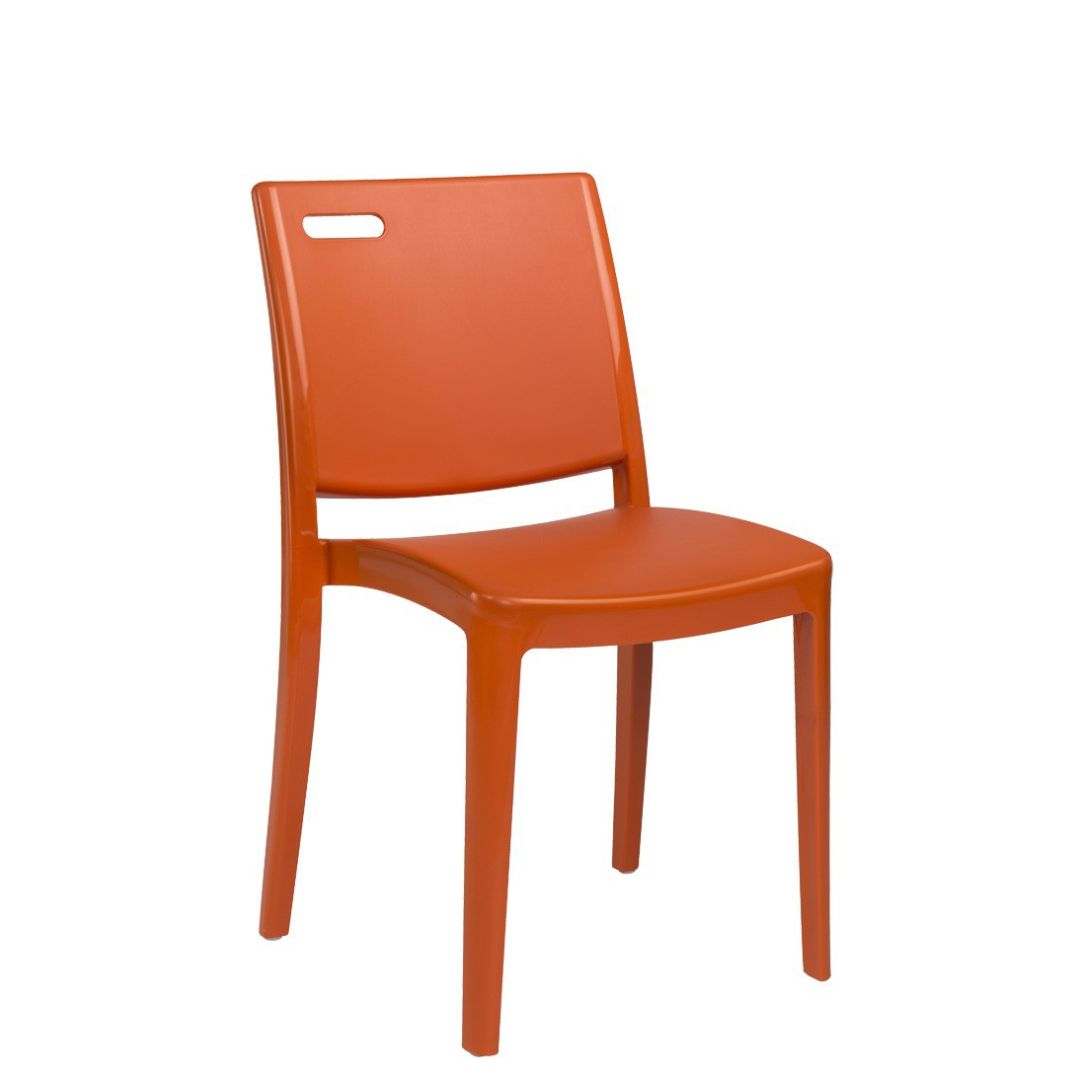 Chaise en résine Metro - Orange