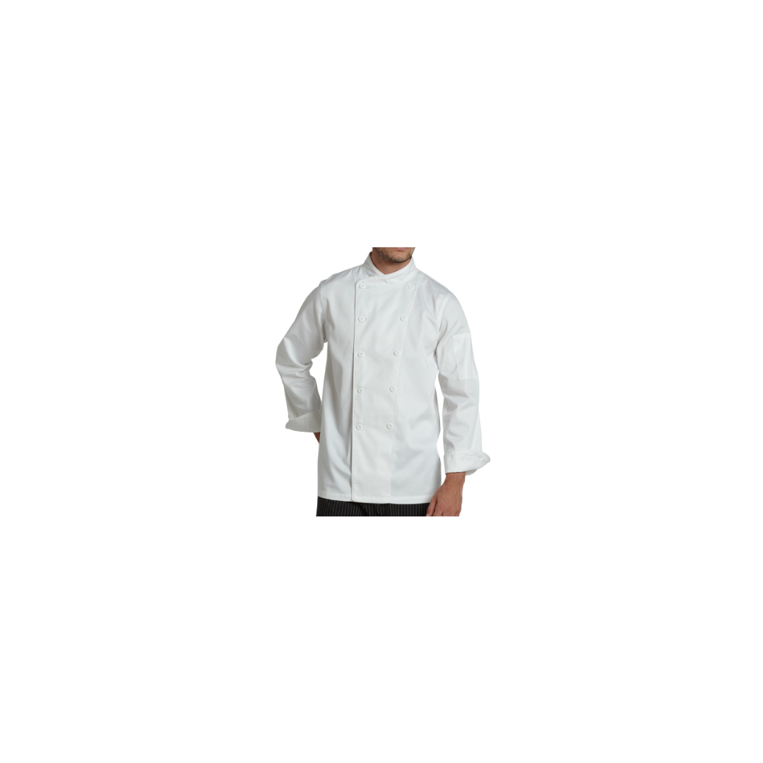 Veste de Chef Gusto pour Homme - Blanc (Small)