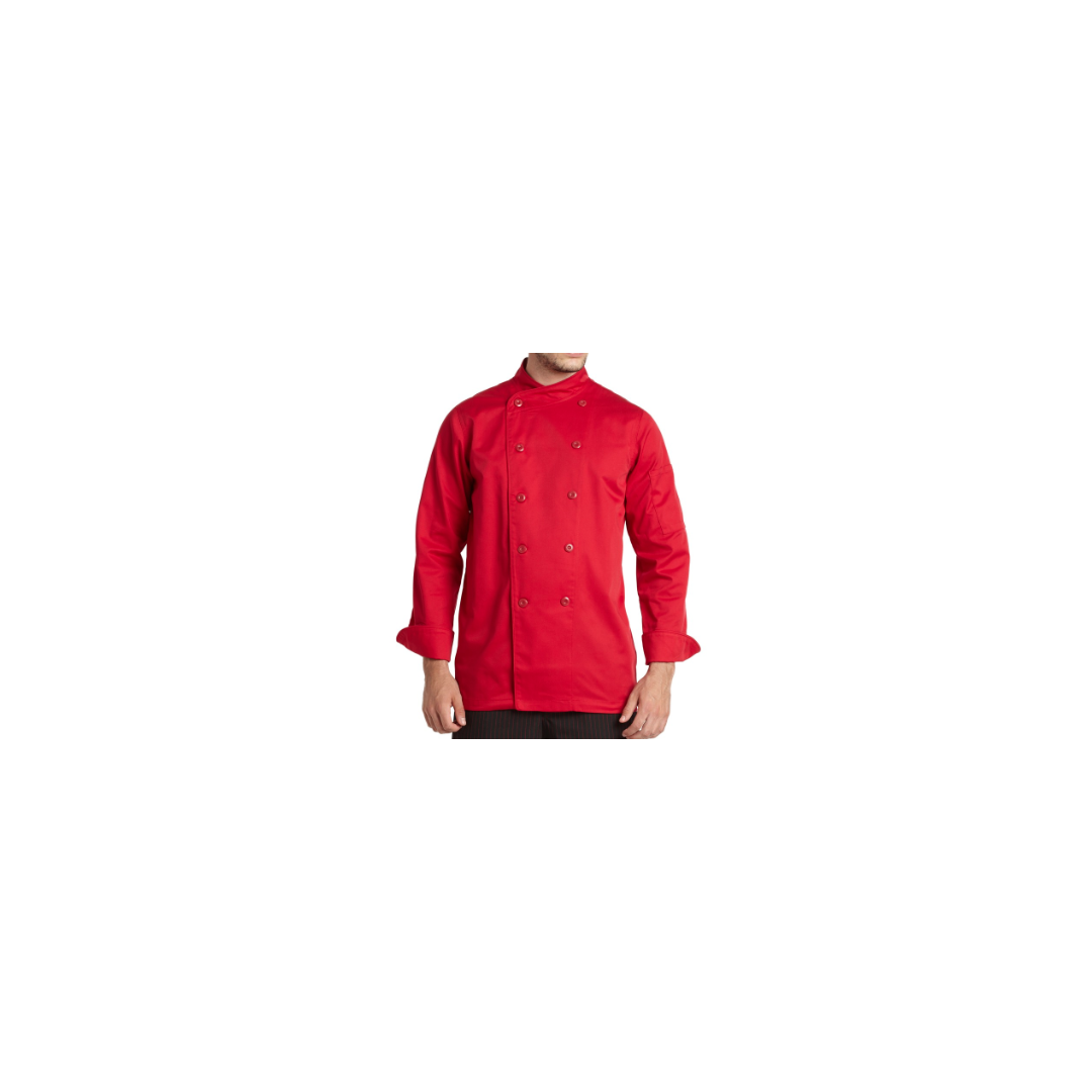Veste de Chef Gusto pour Homme - Cerise (Large)