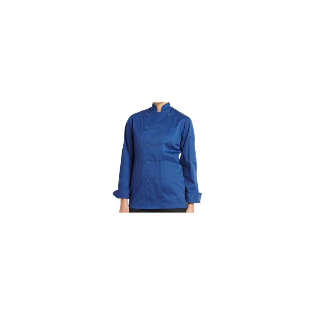 Veste de Chef Gusto pour Femme - Bleu Cobalt (Large)