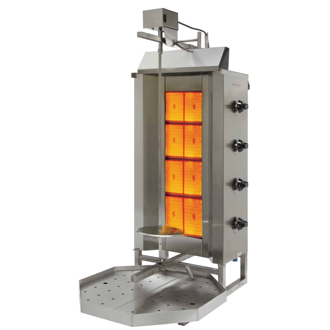 Machine à shawarma au gaz naturel
