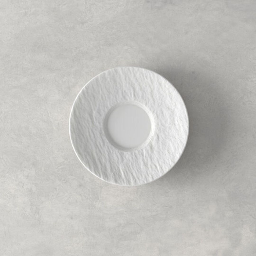 4.75" Saucer for Half Cup - Manufacture Rock White