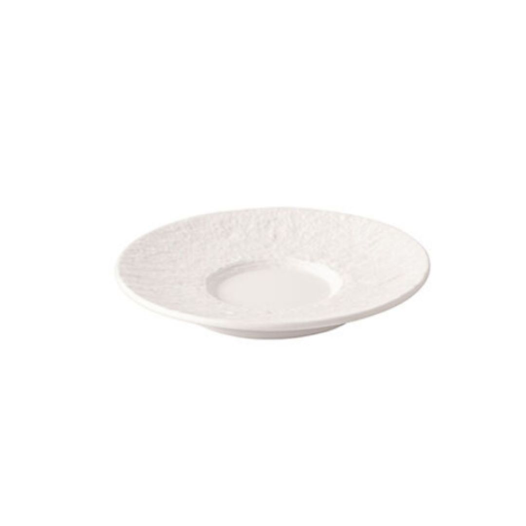 4.75" Saucer for Half Cup - Manufacture Rock White