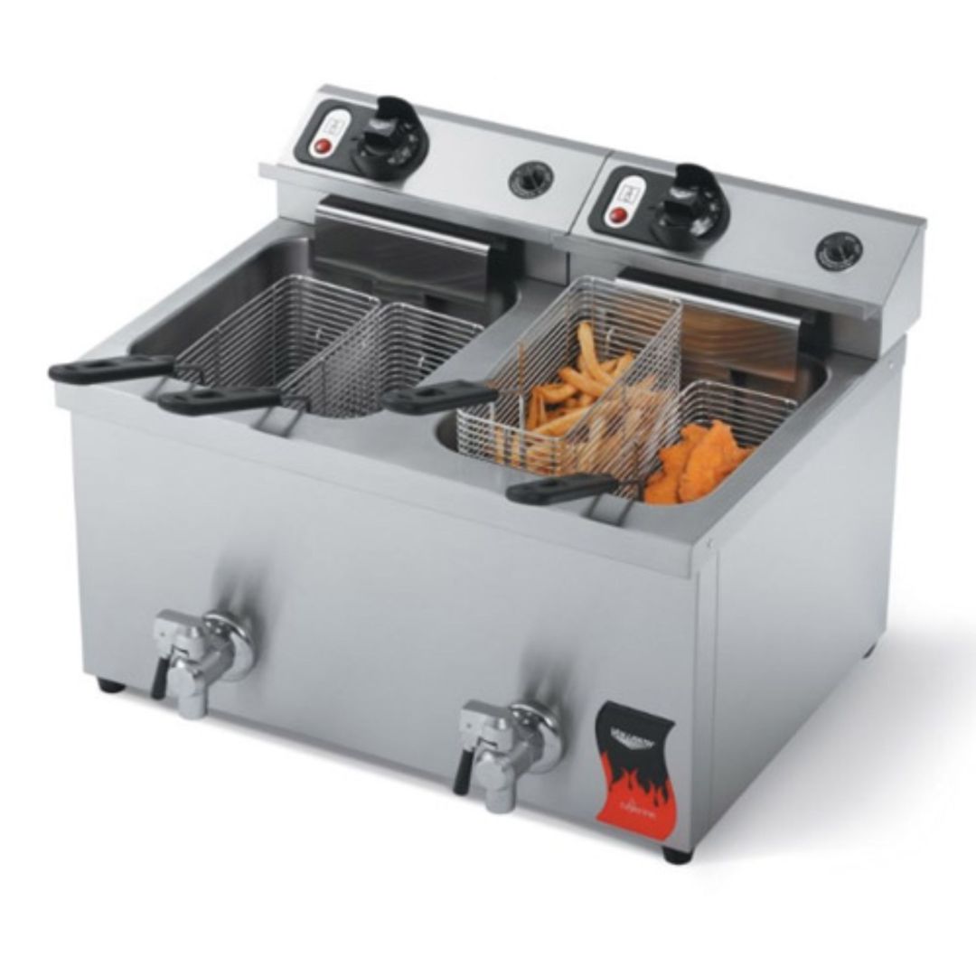 Friteuse de comptoir double Cayenne® électrique 208/240V