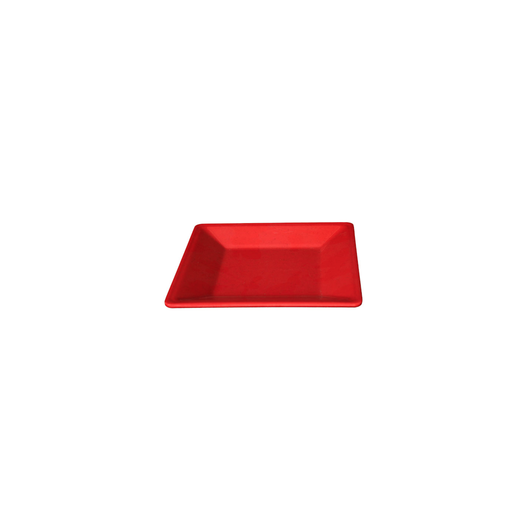Assiette Mélamine 10.25" x 10.25" - Rouge Passion