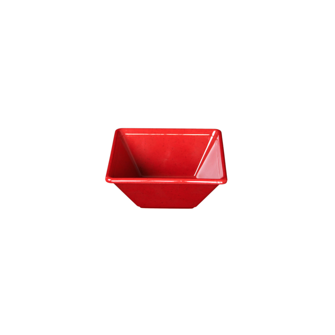 Bol carré en mélamine 4,75" - Passion Red