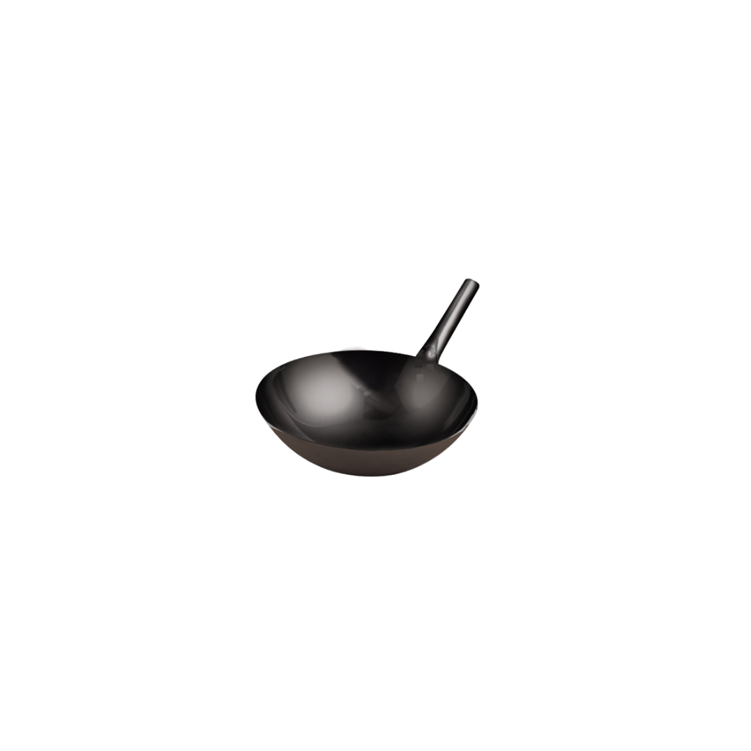 Wok antiadhésif en acier au carbone 14"