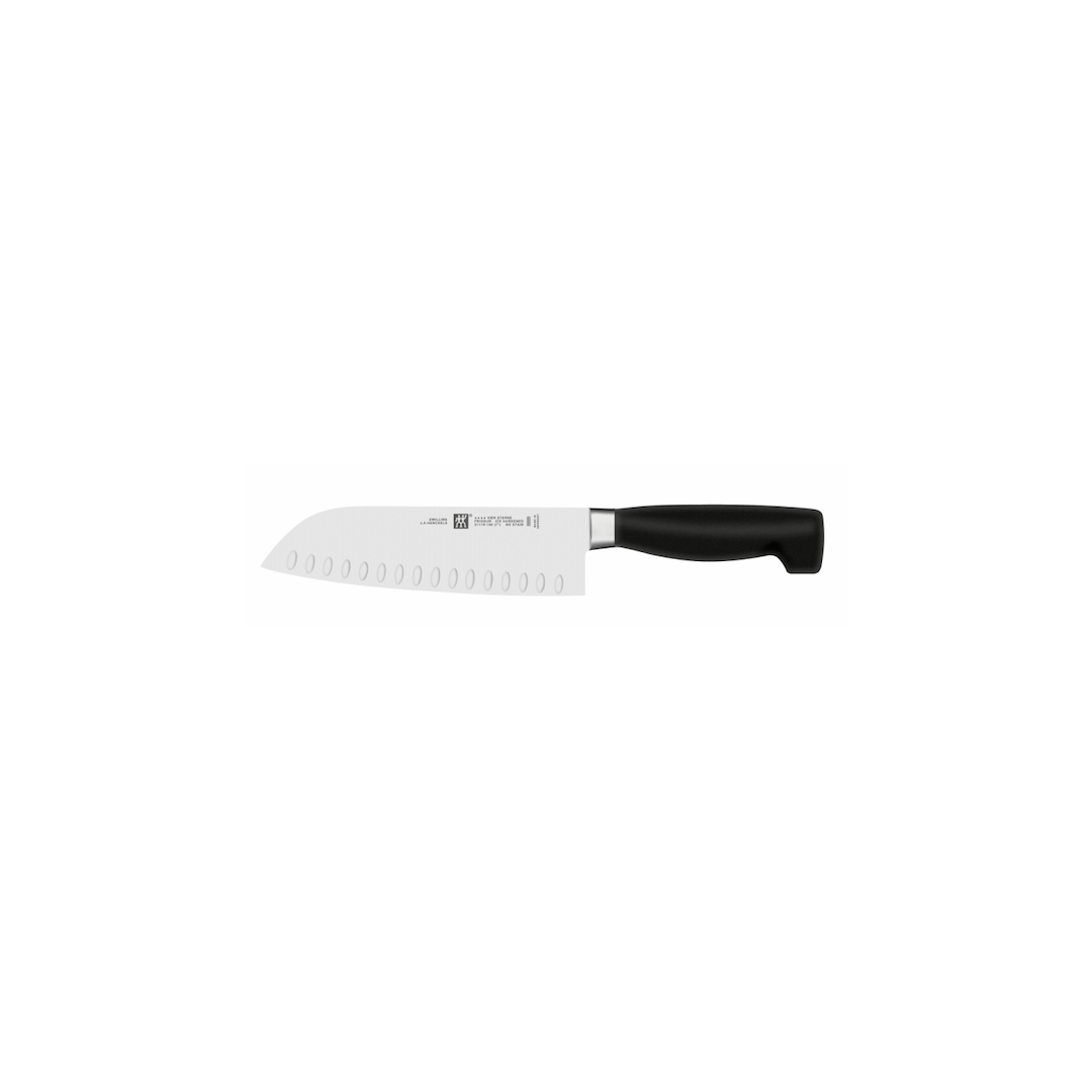 Couteau Santoku alvéolé 7" - Four Star