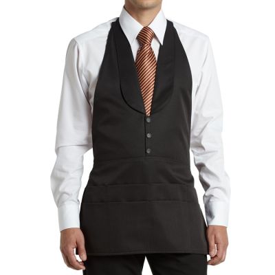 Service Apron with Pockets - Black