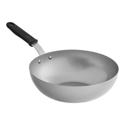 wok en acier inoxydable