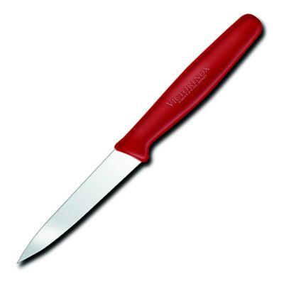 Couteau d'office à bout pointu petit 3,25" - Rouge
