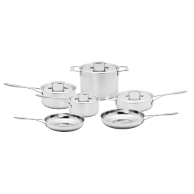 Industry Ten-Piece Stainless Steel Cookware Set