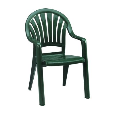 Chaise en résine avec appuis-bras Pacific - Vert amazone