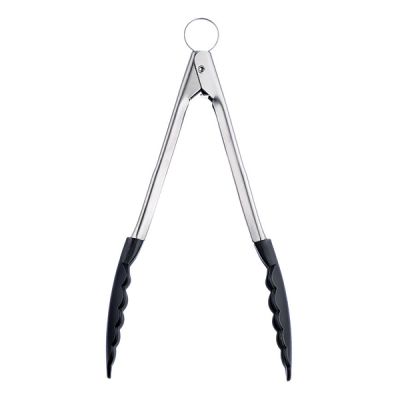 9.5" Stainless Steel Locking Tongs with Nylon Ends