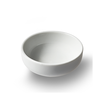 Bol rond et profond forme coupe 3" - Blanc