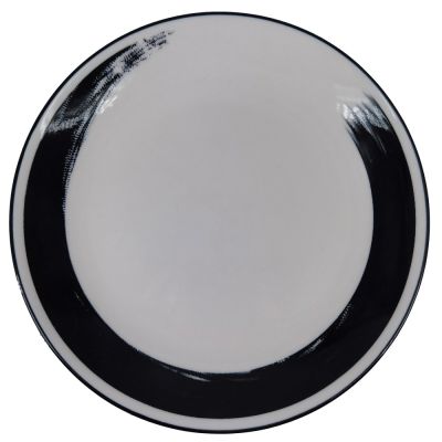 Assiette ronde 8" - Ink White Moon