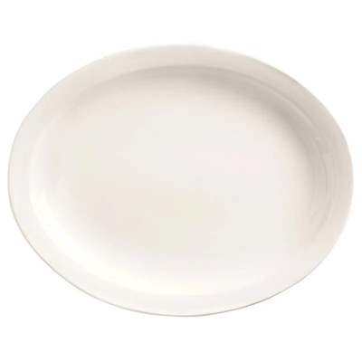Assiette ovale 9,75" x 7,375" - Porcelana