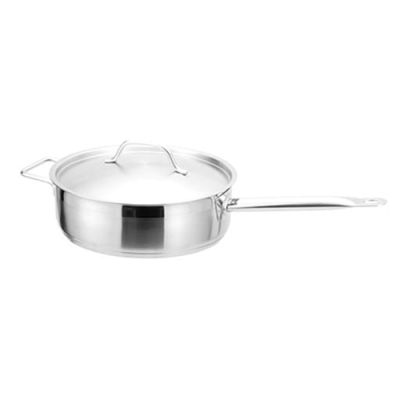 12.5" Pro Stainless Steel Saute Pan with Lid