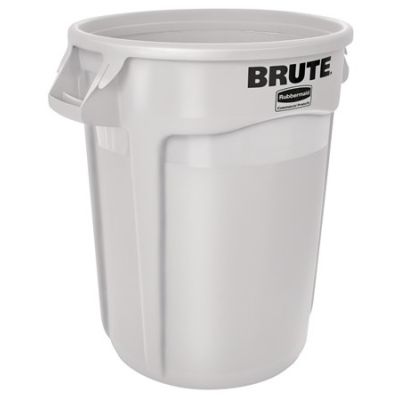 Poubelle Brute 121,1 L - Blanc