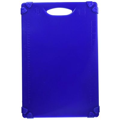 Planche à découper en polyéthylène 18" x 12" - Bleu